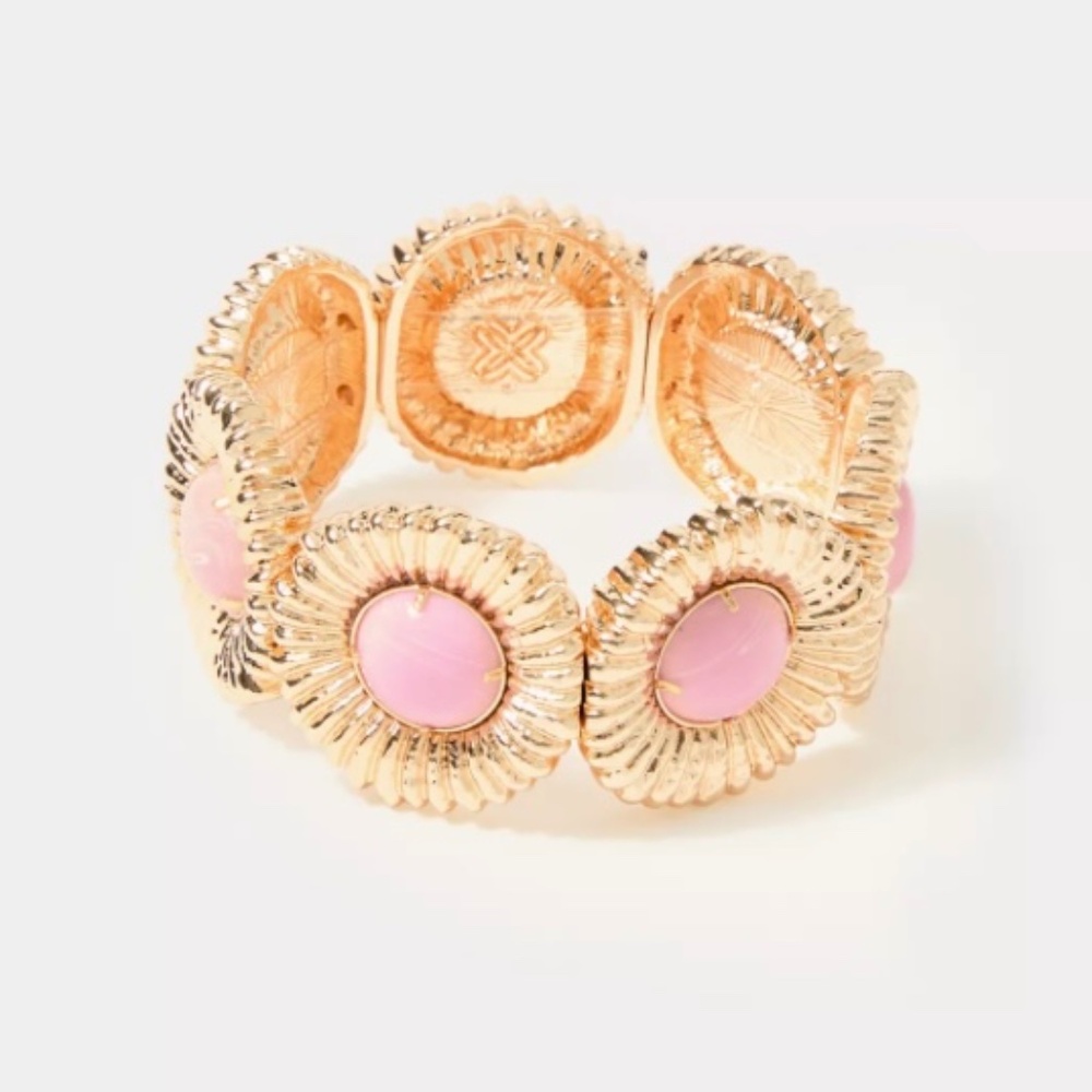 $58 Lilly Pulitzer One Final Fling Stretch Bracelet in Pink Bliss